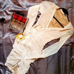 FASHION NOVA White fitted Dress, S